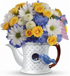 Peek-a-Bird Bouquet Cottage Florist Lakeland Fl 33813 Premium Flowers lakeland